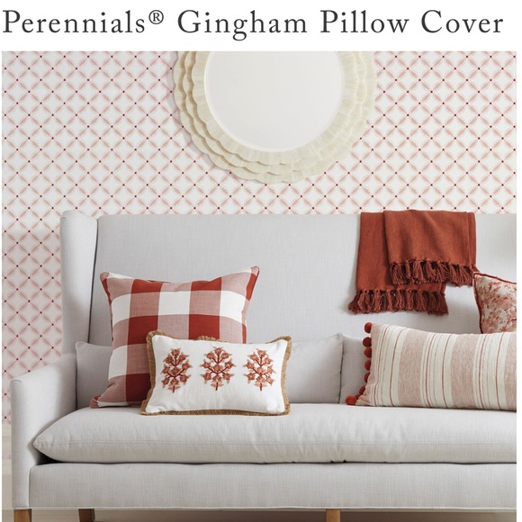 Serena & Lily Accents Serena And Lily Perennials Gingham Pillow